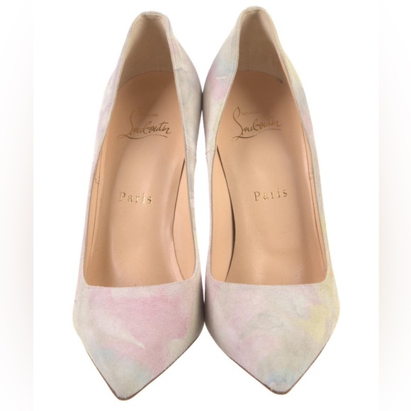 New Christian Louboutin Tie-Dye Suede Stiletto Pumps - Picture 3 of 5